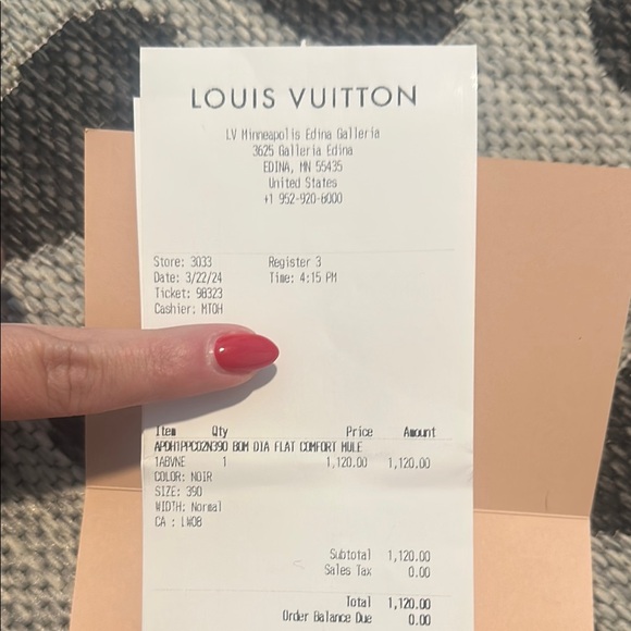 Louis Vuitton “Bom Dia” Black Sandals with Gold Details - Picture 5 of 16